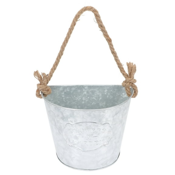 Supvox Metal Wall Planters Indoor Flowerpot with Silver Iron for Shopping Mall 1Pcs