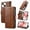 Brown, variant on For iPhone 16 Leather Phone Case Wallet Folio Flip Cover Casual Business, [RFID Blocking] Multi Hidden Anti-theft Card Holder Cash Slot, Side Magnetic Buckle, Stand Support,Brown,For iPhone 16