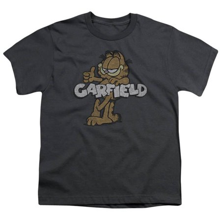 Clothing Garb - Youth: Garfield - Retro Garf Apparel Kids T-Shirt - Grey