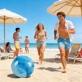 thumbnail image 4 of CaiYueKe 9 Inch PVC Inflatable Colorful Beach Ball Summer Pool Party Outdoor Water Fun Game Toy for Adults Swimming Pool Beach Lake Marble Pattern Design Portable Durable Lightweight, 4 of 7