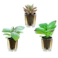 thumbnail image 1 of uds simulación suculenta bonsái lavabo de vidrio decoración creativa del hogar planta verde artificial plantas en macetas, 1 of 5
