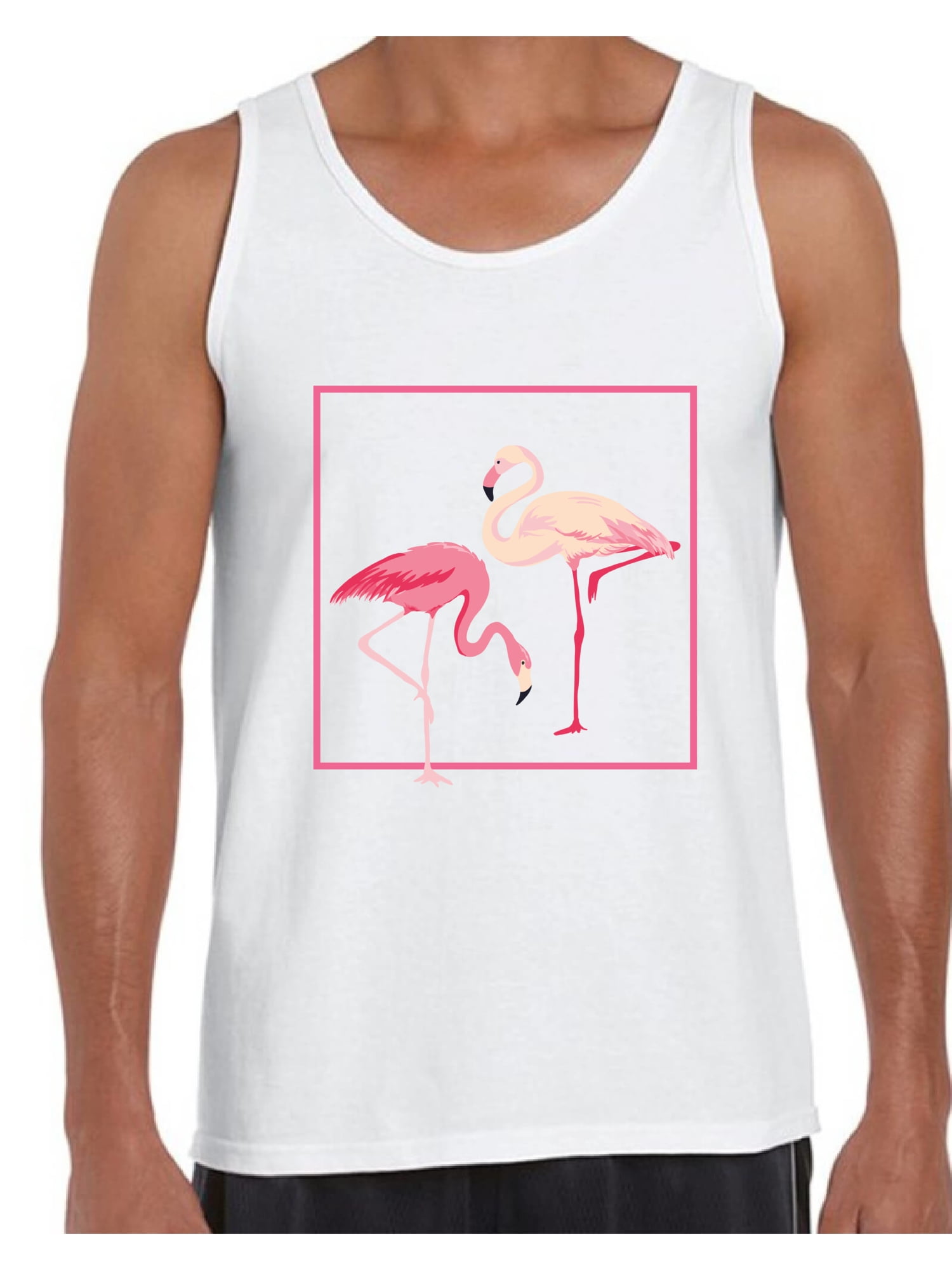 Awkward Styles - Awkward Styles Flamingo Love Tank Top for Men Pink ...