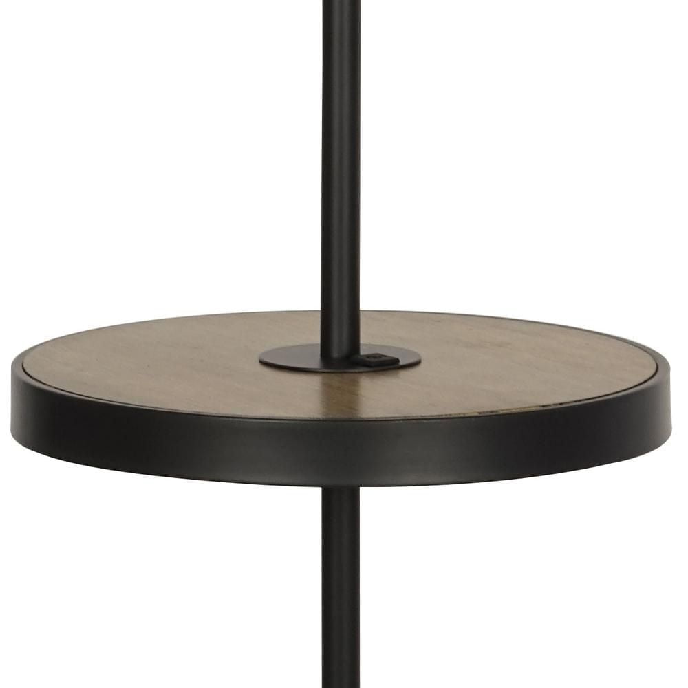 Hometrends Multi-functional Floor Lamp with Shelf and USB Charging