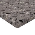 thumbnail image 4 of Ambesonne Leaf Print Fitted Sheet, Art Silhouettes Leaves, Twin XL Size, Taupe Grey and Eggshell, 4 of 5
