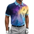 thumbnail image 2 of Zysthvn Summer Shirts for Men Casual Tennis Polo Mens Shirts Short Sleeve T Shirts Lapel Printed Tops, 2 of 5