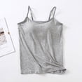 thumbnail image 1 of Camisola modal con almohadilla para el pecho, ropa interior inalámbrica, copa integrada, camiseta de fondo ajustado, tirantes finos ajustables para mujer, 1 of 6
