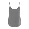 thumbnail image 4 of Summer Tops For Women Sevevn Women's Button Front Cami Top Sleeveless Spaghetti Strap Tank Top for Casual Summer Gray XL, 4 of 9