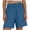 Dark Blue, variant on Summer Casual Shorts for Womens Plus Size Fashion Cotton and Linen Solid Color Shorts Lightweight High Waist Pockets Shorts