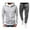 B White, variant on Timoontee Men's 2 Piece Set Solid Tracksuit Long Sleeve Hoodies Full Zip Sweatshirts Drawstring Elastic Waist Joggers Fashion Casual Clothes Silver M