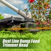 LawnMaster NPTGSP2517A No-Pull Gas Grass Trimmer with Electric Start 25cc 2 Cycle, 17 inch
