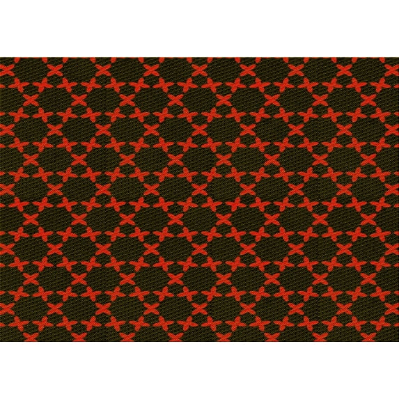 Ahgly Company Indoor Rectangle Patterned Maroon Red Area Rugs, 5' x 7'