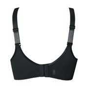 Bmisegm Women's Bra with Widened Shoulder Straps Thin Cup Sponge Solid Color Summer T Shirt Versatile Bra Bras for Women Black 34B