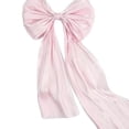 thumbnail image 6 of HOMYL 2 Pieces Satin Ribbons Bows Making Ribbons Elegant Supplies Wide Crafts Projects Light Pink, 6 of 8