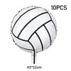DraggmePartty 10Pcs 18 Inch Football Volleyball Baseball Basketball Rugby Aluminum Foil Balloon Decoration For Birthday Party