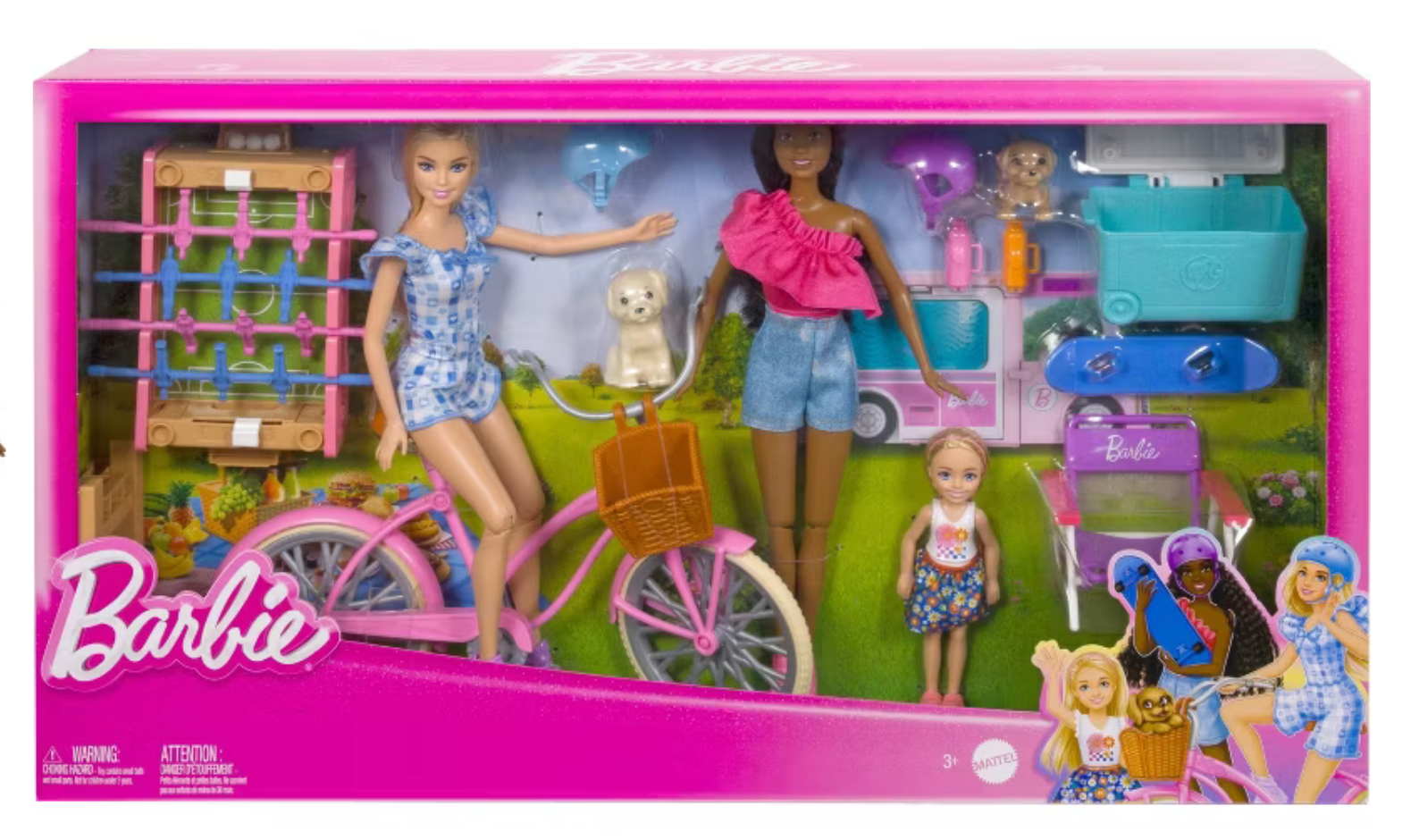 Barbie Backyard Fun Doll Playset with 3 Dolls