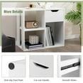 thumbnail image 4 of DreamyTrendy 3 Cube Bookcase with Drawer, 2 Tier Bookshelf for Small Space, Modern Freestanding Display Rack with Open Shelves, White Book Case, Wood Cube Storage Bedroom Living Room(2pcs,White), 4 of 11