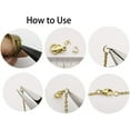 thumbnail image 5 of 200 pcs Gold Plated Stainless Steel Split Rings Jump Rings Connector Rings for Jewelry Making Necklaces Bracelet Earrings Keychain DIY Craft (13299-Gold, 6mm) Gold 6mm, 5 of 6