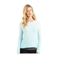 thumbnail image 1 of Aeropostale - Camiseta gráfica para mujer con corte degradado en la espalda, azul, grande, 1 of 3