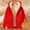 Red, variant on Women's Winter C Velvet Thickened Warm Solid Color Cardigan Sherbet Hooded Sweatshirt Zip Jacket Womens Athletic Pullover Hoodies Sweater Zip up Dress Female Sweatshirts Women Hoodies Women Plain