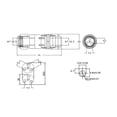 thumbnail image 4 of MYG 3-Pole Waterproof Cable Connector IP68 Underground Cable Socket 16A 250V Socket, 4 of 9