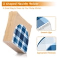 thumbnail image 3 of Ryvnso Checkered Pattern Acrylic Napkin Holder Table Kitchen Paper Tissue Organization, 3 of 7