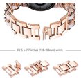 thumbnail image 4 of Compatible con correas Samsung Galaxy Watch 4 de 40 mm y 44 mm, correas de 20 mm para Galaxy Watch Active 2 de 40 mm y 44 mm, correas para Garmin Vivoactive 3, oro rosa, 4 of 5