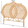 thumbnail image 3 of bali & pari Nerita Rattan Headboard Handwoven Wicker Panel Honey Queen Size, 3 of 5