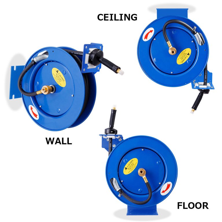 Giantz Air Hose Reel 20m Retractable Compressor Auto Rewind Wall