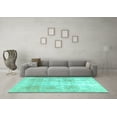 thumbnail image 3 of Ahgly Company Indoor Rectangle Persian Turquoise Blue Traditional Area Rugs, 8' x 12', 3 of 4