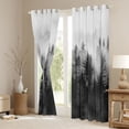 thumbnail image 3 of Manfei Smoky Jungle Curtains Pack of 2 (42x84 Each) for Female Men Women,Woodland Tree Curtains Blackout,Botanical Plants Bedroom Curtains,Ultra Soft Home Decor, 3 of 6