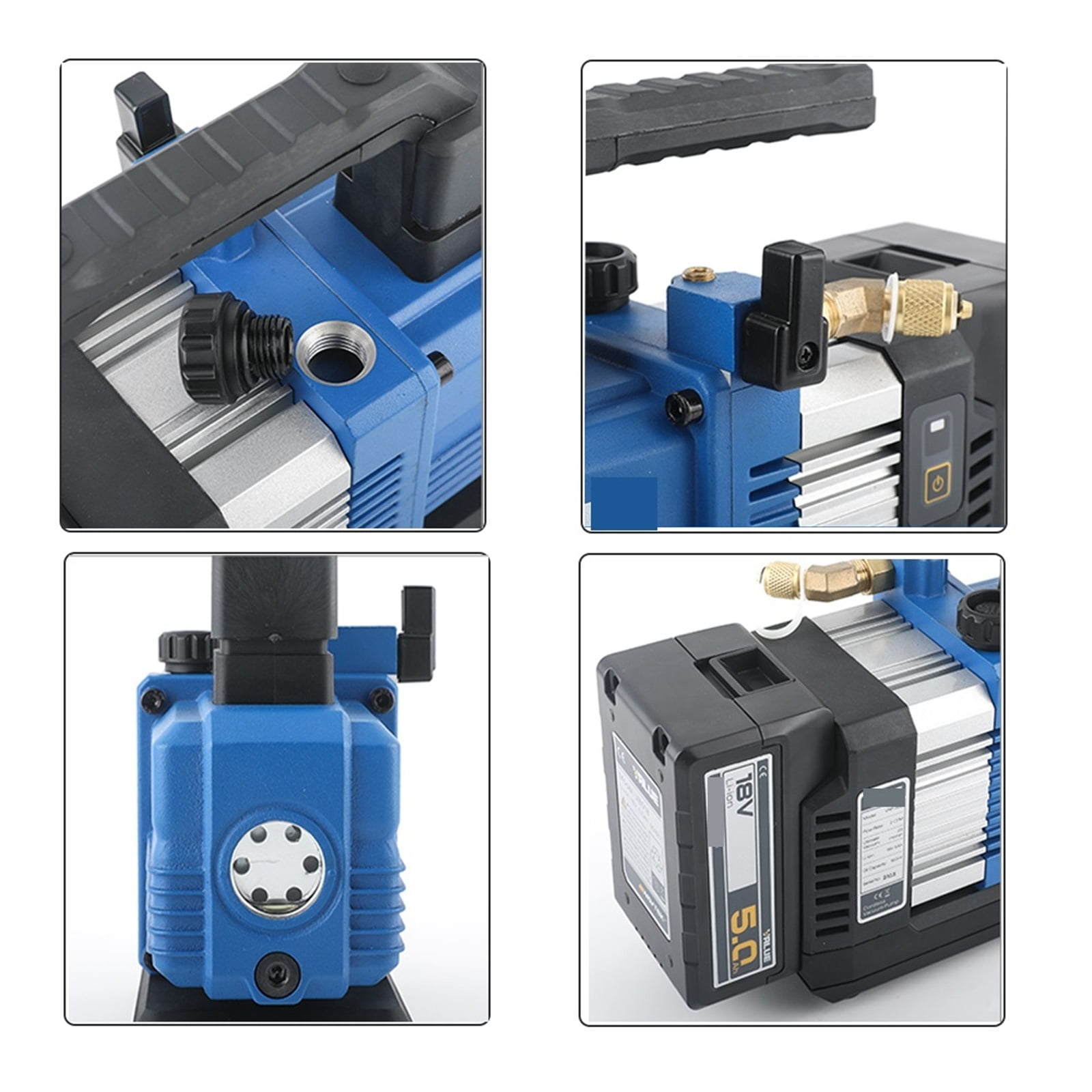 RVP-2DLI 18V Wireless Vacuum Pump VPR-2SLI Automotive Vacuum Pump Air Conditioning Vacuum Pump For R32 1234yf Refrigerant