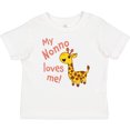 thumbnail image 3 of Inktastic My Nonno Loves Me Cute Giraffe Boys or Girls Baby T-Shirt, 3 of 5