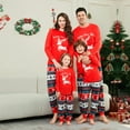 thumbnail image 6 of Onlypjs Matching Family Christmas Pajamas Set – Festive Reindeer & Snowflake Holiday Sleepwear for Women, Men & Couples – Cozy "Happy New Year" Print, 6 of 6