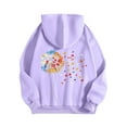 thumbnail image 4 of Women's Oversized Hoodie Fleece Sweatshirts Graphic Print Pullover with Kangaroo Pocket Comfy Fall Winter Loungewear Streetwear, 4 of 5