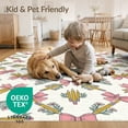thumbnail image 4 of ODIKA 5'x7' Washable Area Rug Non-Slip, Chair-Friendly Pencil Welcome Teacher Preschool Door Schoolgirl School Classroom Refined for Dining Room, Under Table, Home Office, 4 of 7
