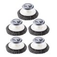 thumbnail image 1 of 5Pcs Stainless Steel Scrubber with Handle,Heavy Duty Dish Scrubber Cleaning Brush for Pots, Pans, 1 of 5