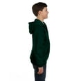 thumbnail image 3 of Hanes Comfortblend EcoSmart Kids` Full-Zip Hoodie Sweatshirt, XL, Deep Forest, 3 of 4