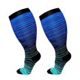 thumbnail image 2 of BKQCNKM Mens Socks for Men Wool Socks Mens Thermal Socks for Men Plus Size Compression Socks for Men Knee High Support Wide Calf Stockings Winter Socks for Men, Blue 4XL, 2 of 8