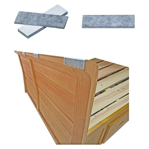 32PCS Anti-Vibration Bed Frame Pads - Soundproof Wall Protectors - No Squeaking - Bedside Anti-Shake Tool for Beds, Cabinets, Sofas - Easy Install (3.5" x 1.1" x 0.2")