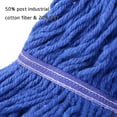 thumbnail image 2 of O-Cedar Wringer Style Replacement Mop Head with Looped Ends and Yarn Tailband, Blue, 2 of 8