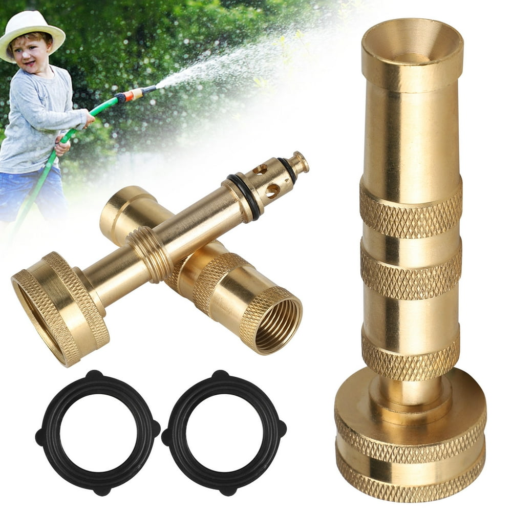 TSV Brass Garden Hose Nozzle Heavy Duty, 4 Holes Hose Nozzle for Car ...