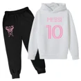 thumbnail image 3 of 024 Sudadera con capucha para niños, conjunto de sudadera con capucha con letras creativas para niños y niñas en edad preescolar de 3 a 13 años, conjunto deportivo de ocio para el sol, 3 of 5