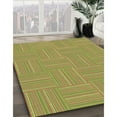 thumbnail image 3 of Ahgly Company Machine Washable Indoor Square Transitional Green Area Rugs, 4' Square, 3 of 7