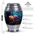 thumbnail image 2 of Pink And Yellow Flower Rose Urn, Urns For Adult Female, Urn For Ashes, Funeral Urns For Adult Ashes Men, Cremation Urns For Human Ashes, Urns For Human Ashes Adult Female, Large Urn - 10 Inches, 2 of 5