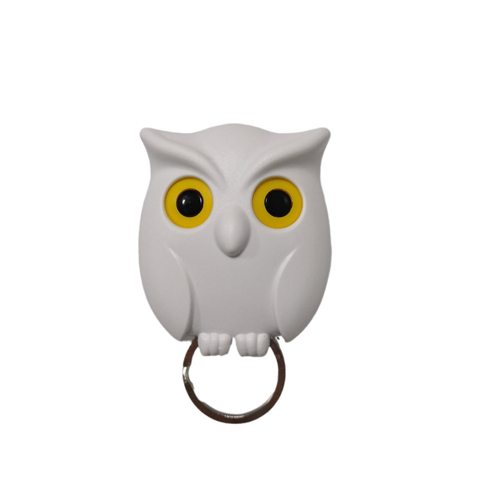 1PCs Night Owl Black White Coffee Magnetic Wall Key Holder Magnets Keychains 