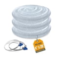 thumbnail image 1 of Manguera de Recogida de Polvo Powertec Transparente Flexible de PVC 4 Pulgadas x 20 Pies con Abrazad, 1 of 7