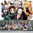 thumbnail image 5 of Demon Slayer Banner Backdrop Background Taspestry Wall Decor Birthday Party Supplies Post Fans, 5 of 6