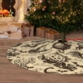 thumbnail image 6 of Vintage Halloween Bat Black Cat Witch Pumpkin 30 36 48 Inch Christmas Tree Skirt Carpet Mat Funny Party Decor Supplies for Xmas Halloween Decorations Occasion Ornament, 6 of 6
