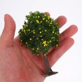 thumbnail image 3 of Árboles en miniatura para maquetas de trenes, paisajes arquitectónicos, árboles artificiales realistas para construir maquetas, paisajes y manualidades Árbol verde con frutos amarillos, 3 of 8