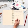 thumbnail image 5 of Cats Candles Roses Leaves Ring Binder Notebook Journey Note Diary College Ruled Spiral Notebook Study Loose Leaf Paper A5 60 Pages, 5 of 8